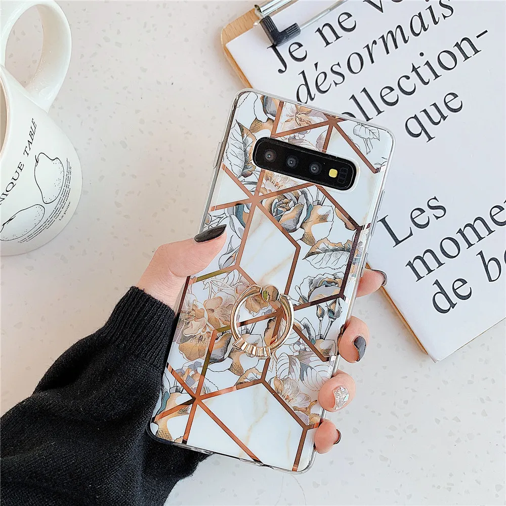 Чехол-держатель для samsung Galaxy S8, S9, S10 Plus, Note 8, 9, 10 Plus, A10, A20, A30, A50, A70, мягкий чехол - Цвет: PC1