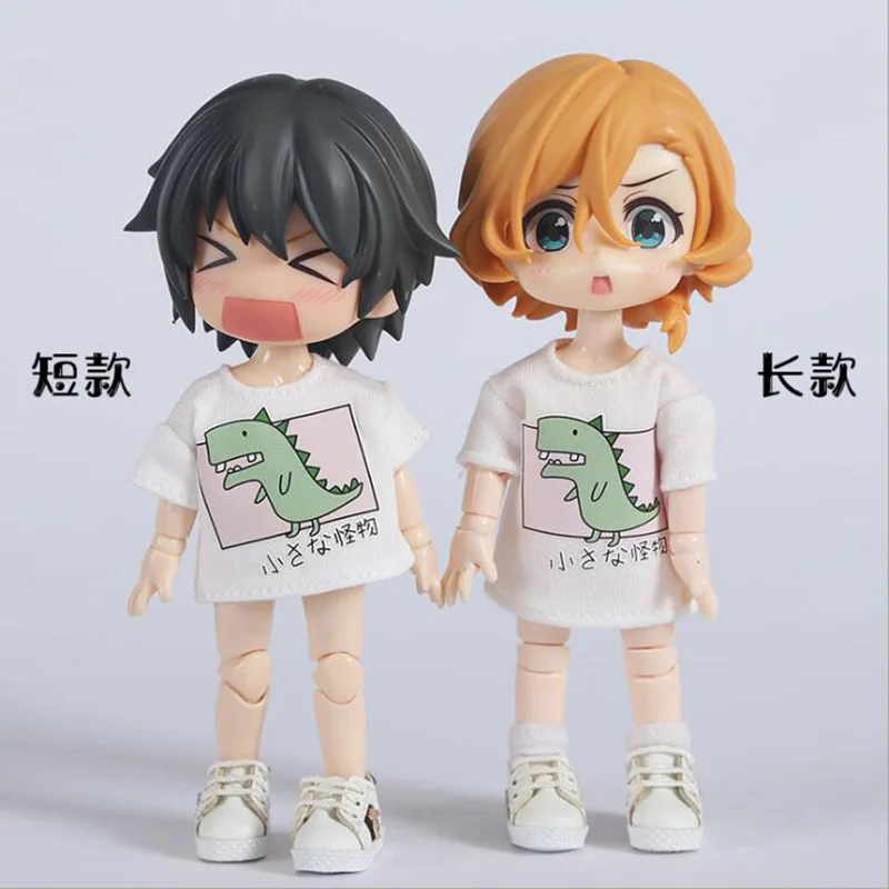 1 шт. милая футболка с рисунком ob bjd Одежда для кукол ob11 obitsu 11 Молли ГСК 1/12