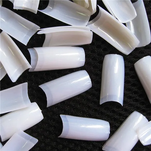 Pearl white Новинка 500 шт Французский стиль ногтей типсы жемчужного цвета накладные акриловые ногти УФ гель для ногтей типсы инструменты - Цвет: Pearl white