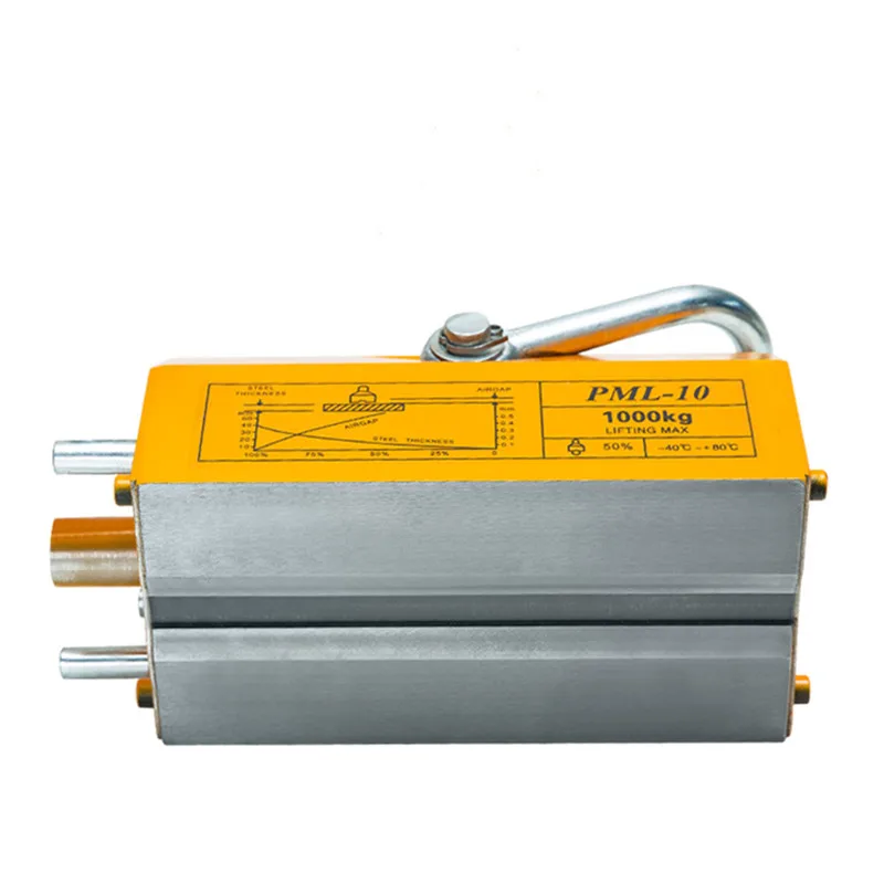 100/200/400/600 KG 1/2/3/5T portable permanent magnetic lifter crane metal lifting tool steel sheet magnet | Инструменты