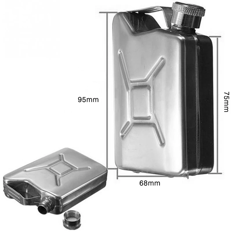 

5 oz Portable Stainless Steel Whisky Wine Pot Creative Flagon Whiskey Liquor Personalized Men Gift Oil barrel type hip flask
