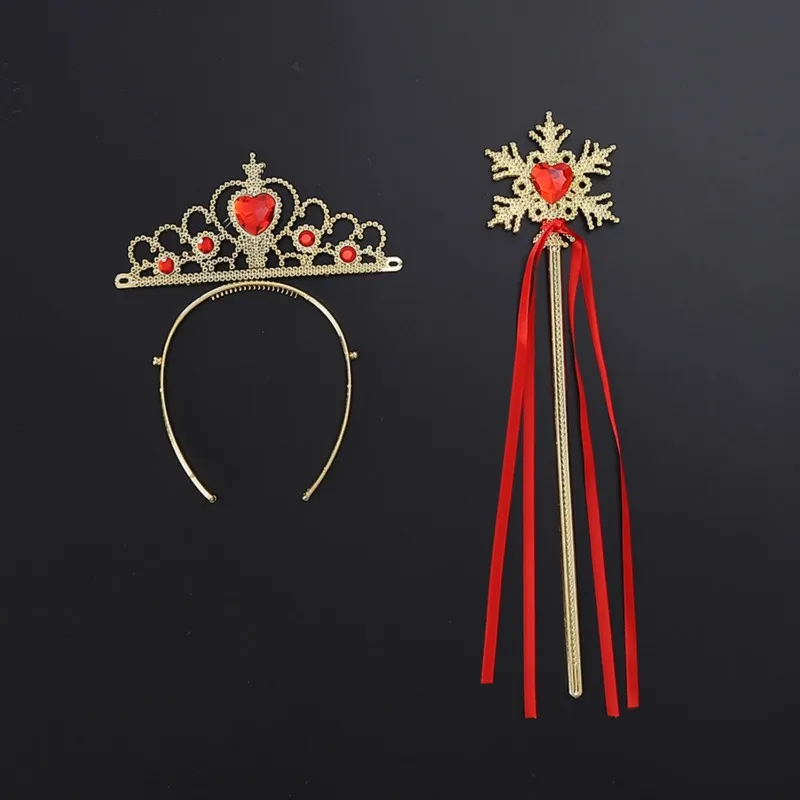 Тиары-короны в виде принцессы Эльзы 2 шт. повязка на голову для детей шоу