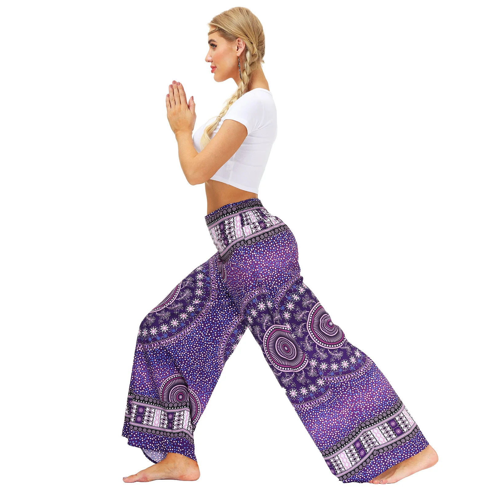 Женские Штаны Для Йоги новинка 2021 летние спортивные брюки Непальские свободные