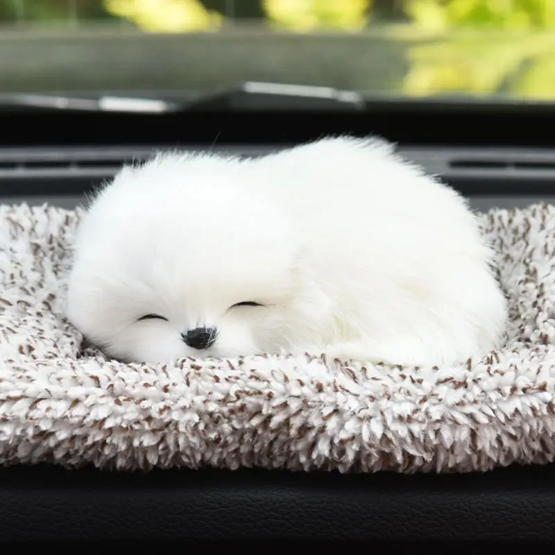 Juguete de peluche para ni&ntilde;os y ni&ntilde;as, mu&ntilde;eco de gato con simulaci&oacute;n de carb&oacute;n activado, decoraci&oacute;n de coche de bamb&uacute;, bonito regalo de cumplea&ntilde;os-2
