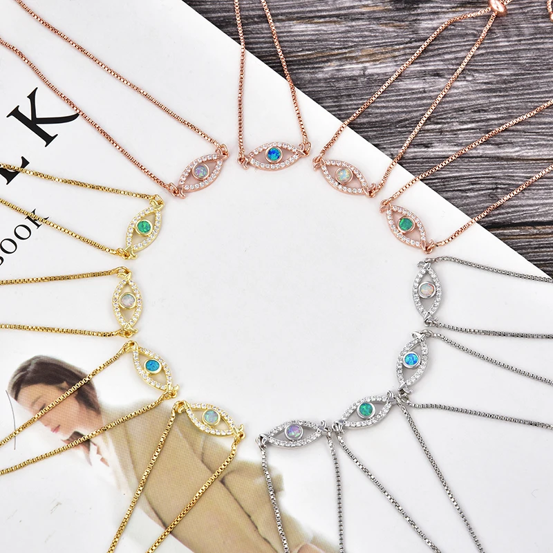 Простой Регулируемый браслет KAMAF с опалом может изготовить материалы ручной