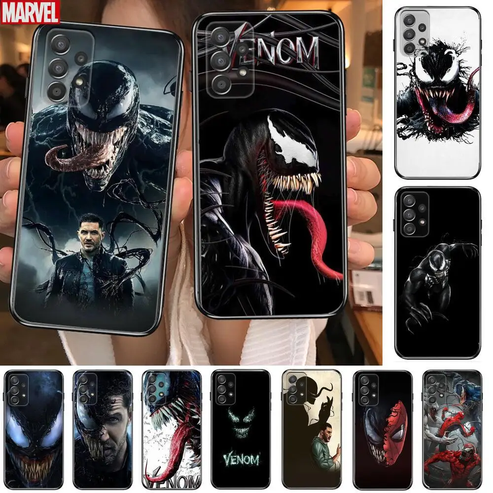 

HD Venom Marvel Phone Case Hull For Samsung Galaxy A70 A50 A51 A71 A52 A40 A30 A31 A90 A20E 5G a20s Black Shell Art Cell Cove