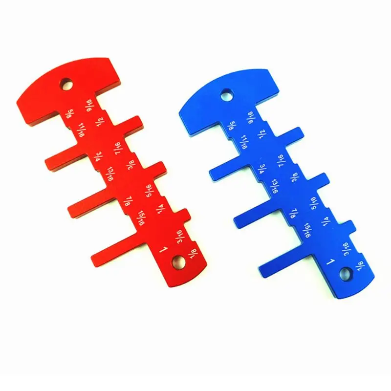 

Height Gauge Imperial Inch Height Template Aluminum Alloy DIY Woodworking Accessory