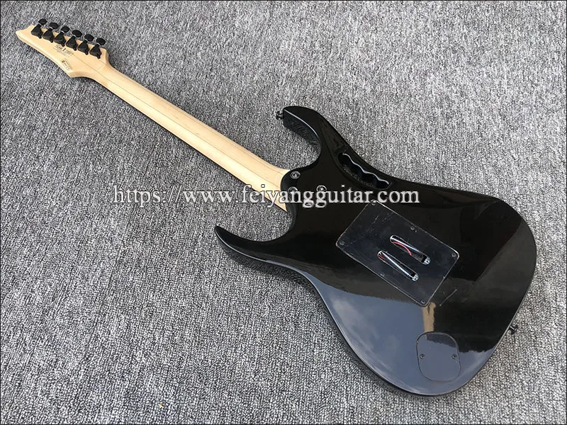 2019 Высококачественная электрогитара зеленая инкрустация грифа зеленый пикап