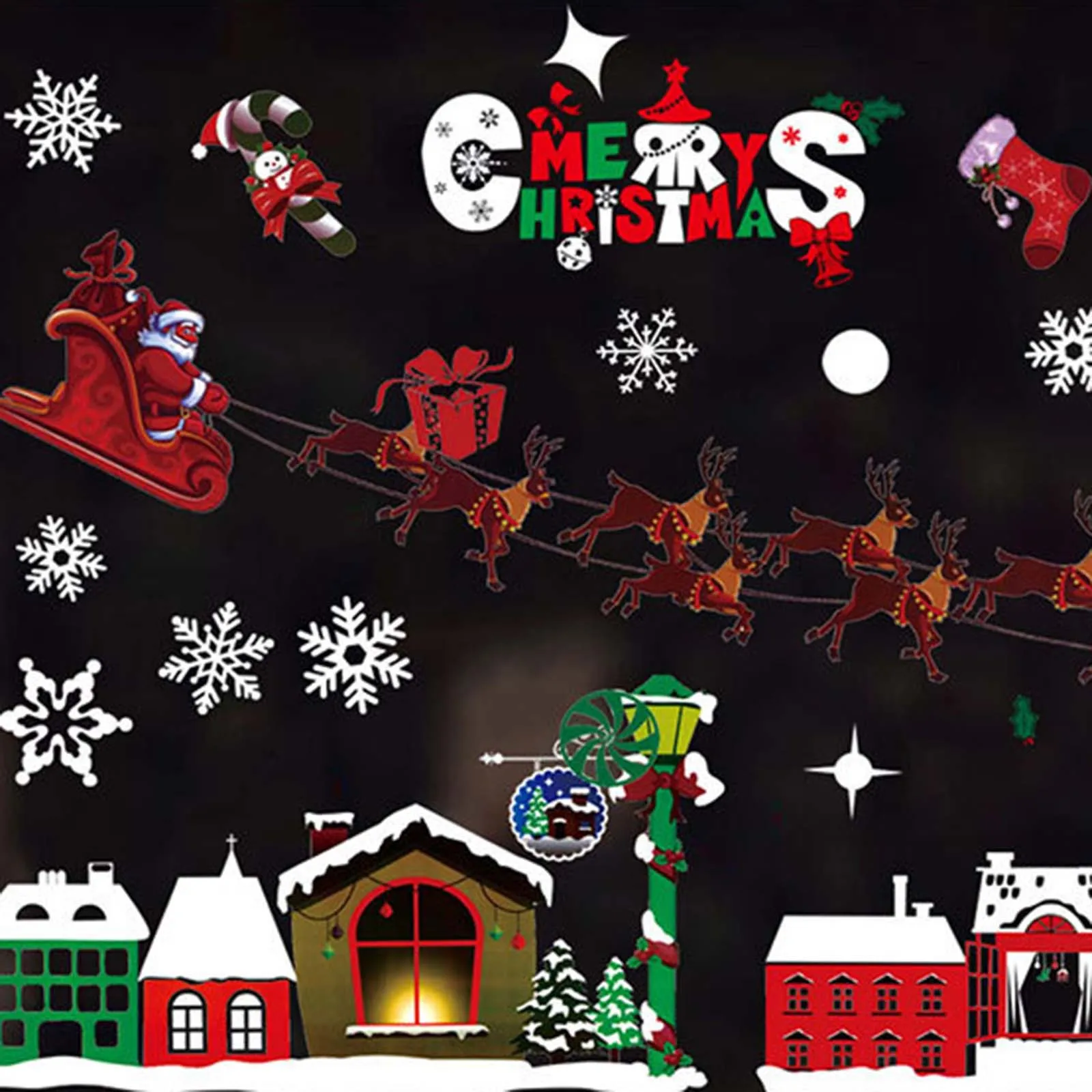 Новинка высокое качество! Сделано из съемных самоклеящихся рождественских