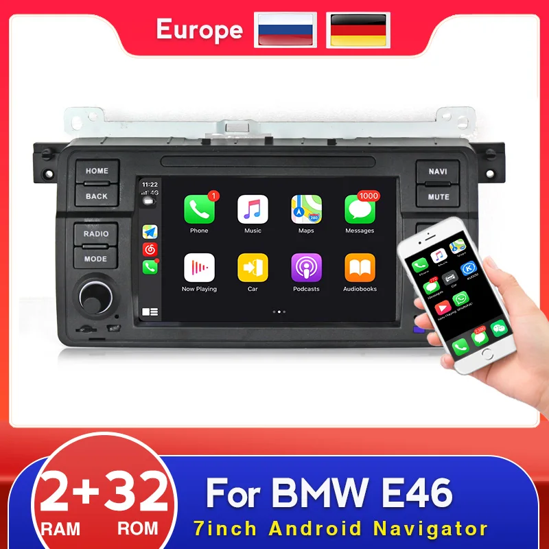 Автомобильная Мультимедийная система на Android 2 ГБ + 32 GPS-навигатор для BMW E46 M3 Rover 75