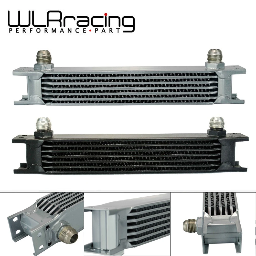 WLR RACING - British type Aluminum Universal Engine transmission oil cooler 7 rows WLR7007