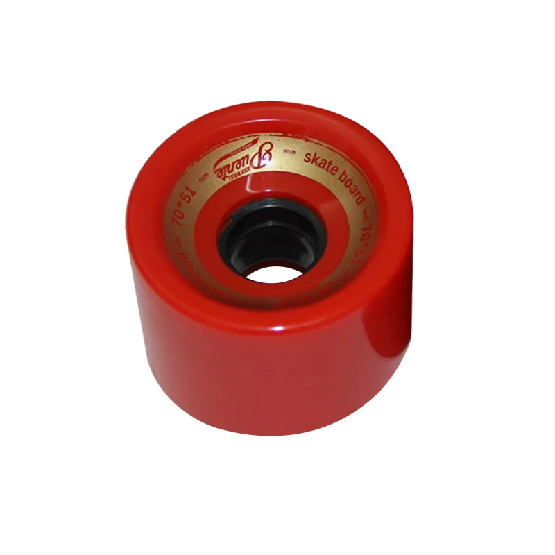 1pc Red 4 шт. креативный скейтборд колеса Подшипники эластичный PU носимые гибкие прочные 70x51 - Цвет: 1pc Red