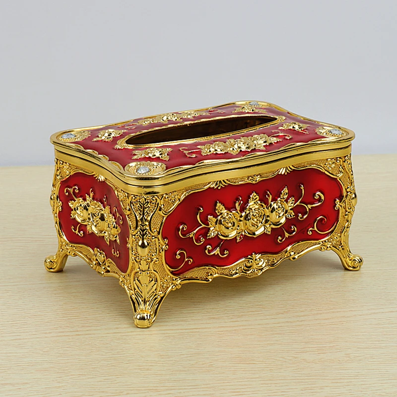 

Nordic Vintage Tissue Boxes Decoration Home Plastic Luxury Creative Napkin Case Table Square Boite Mouchoir Home Accessories