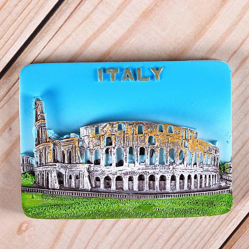 Italy Colosseum Magnetic refrigerator magnets Italy Switzerland Chile Austria European countries Tourist attractions souvenir Home decoration - Цвет: Italy Colosseum