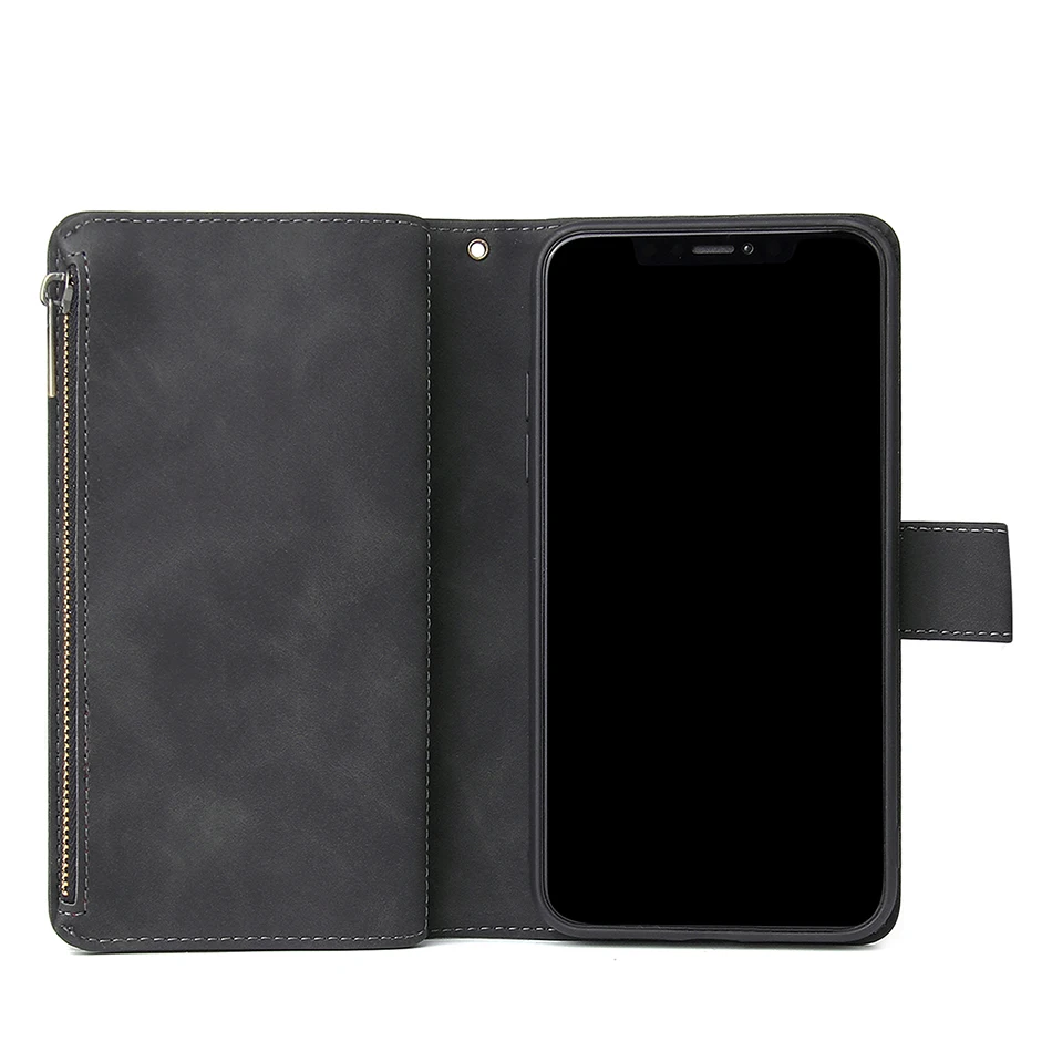 Для Funda samsung Note10+ чехол для телефона роскошный кожаный кошелек с молнией держатель для карт чехол для samsung Galaxy A50 A70(A7) A705F