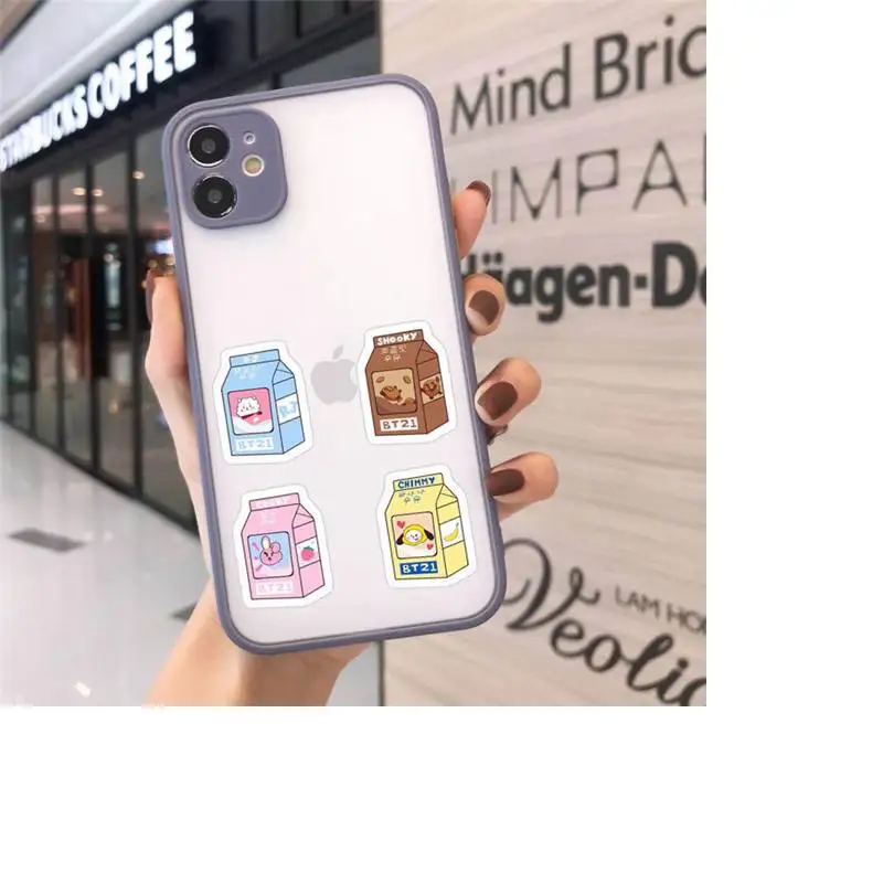 

Japanese Strawberry Milk food Phone Case Matte For iPhone 12 Mini 11 Pro XR XS Max 7 8 Plus X Hard PC Back Cover