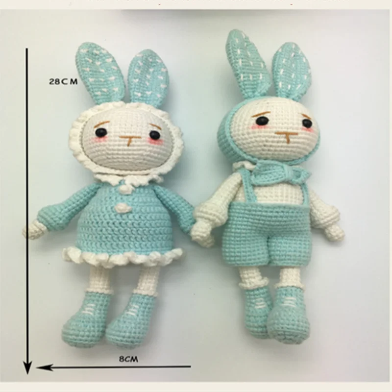 Пара любителей кроликов ручной работы художественное украшение для дома