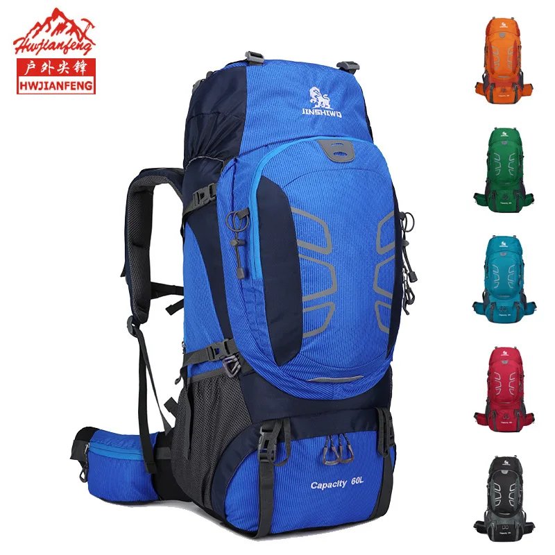 Горячая 60л большой водонепроницаемый альпинистский походный рюкзак дождевик