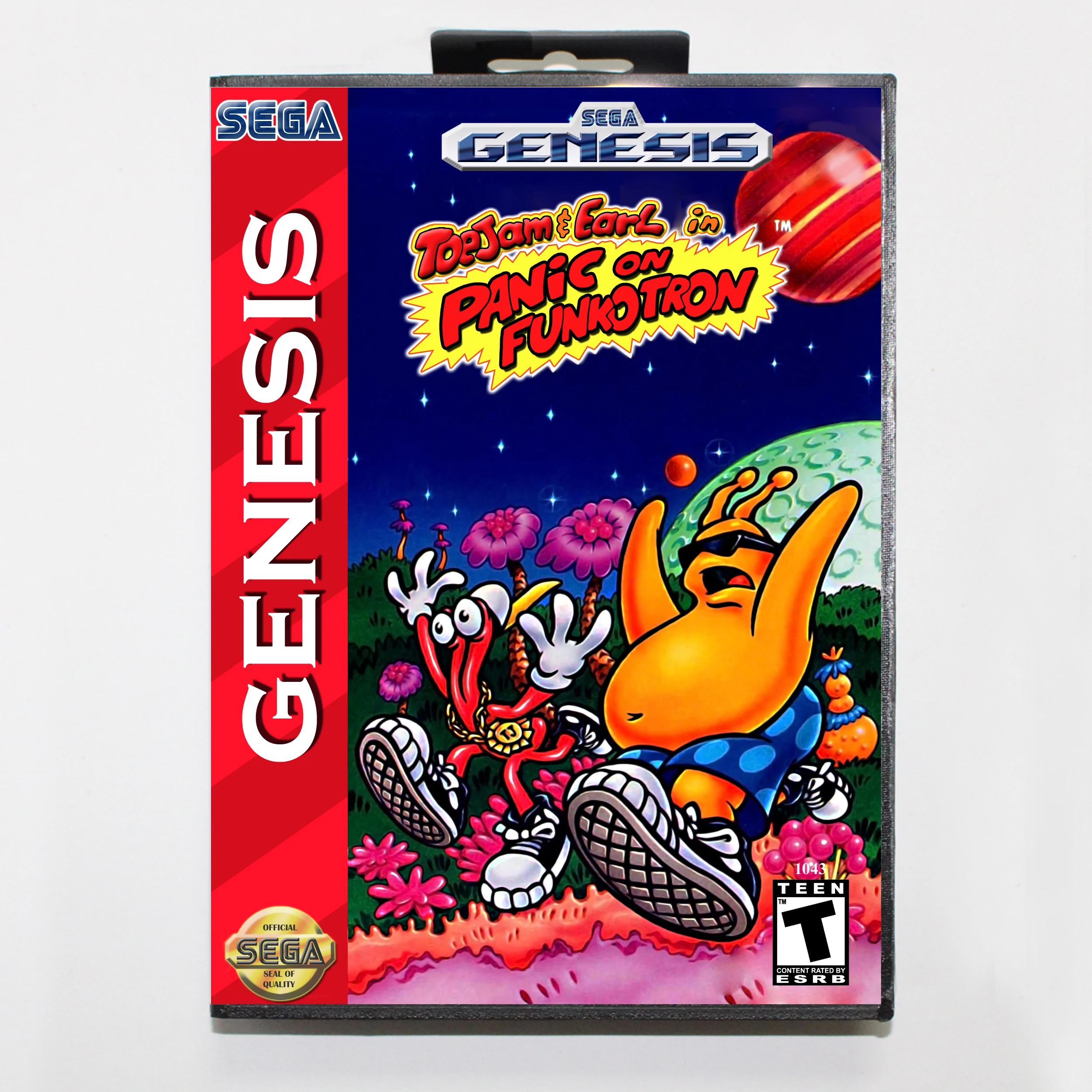 ToeJam и Эрл 2 паника на Funkotron Коробочная версия 16bit MD карточная игра для Sega MegaDrive Genesis