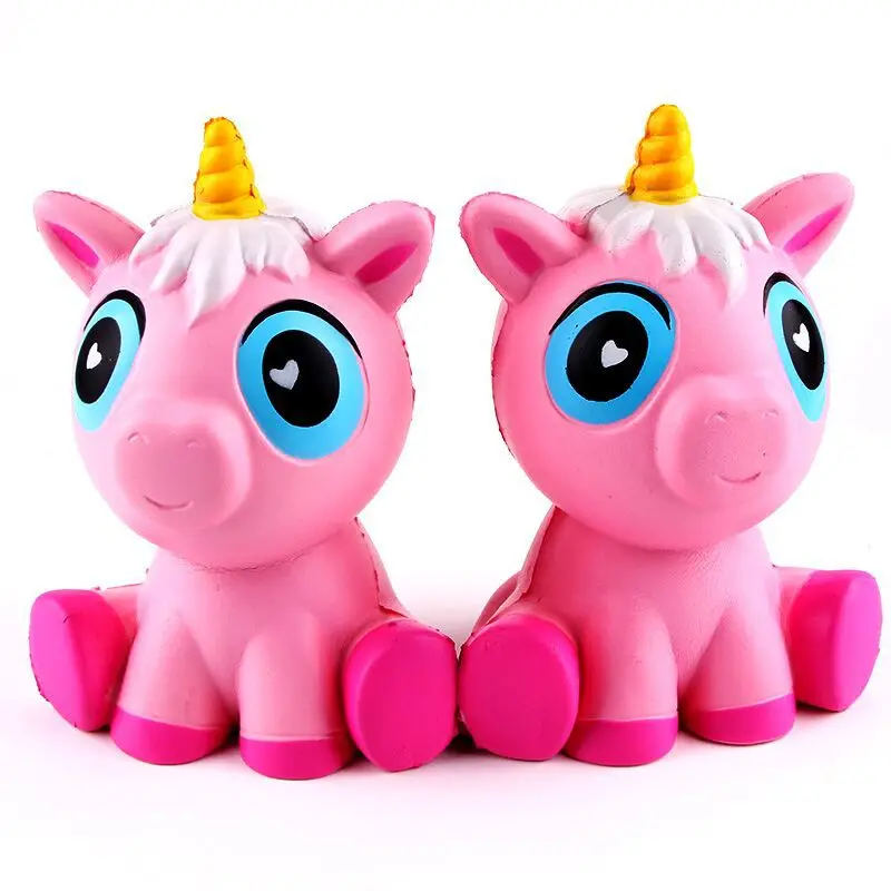 unicorn 1pcs Гигантский Единорог Мягкая кукла медленно поднимается Пегас мобильный телефон с декомпрессионной игрушкой снимает стресс - Цвет: unicorn 1pcs