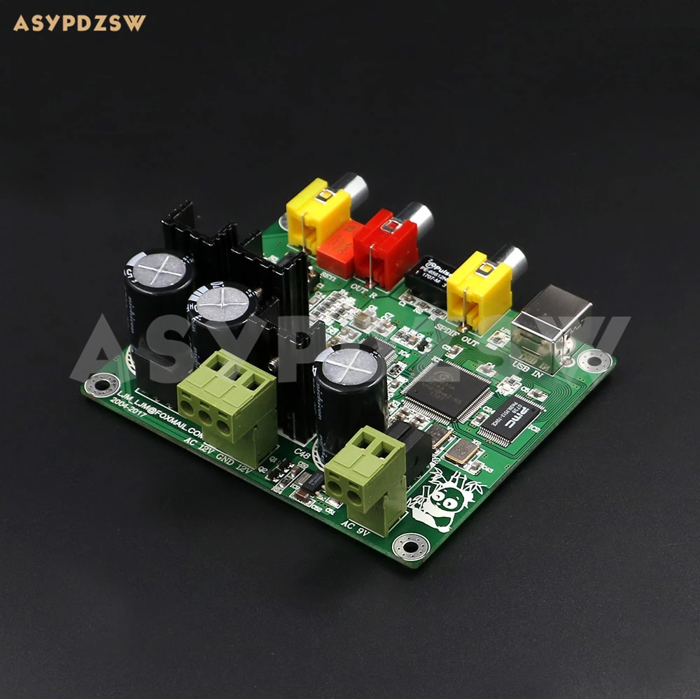 Флагманская версия CM6631A AKM4490 USB-интерфейс ЦАП Готовая плата USB-вход Аналоговый