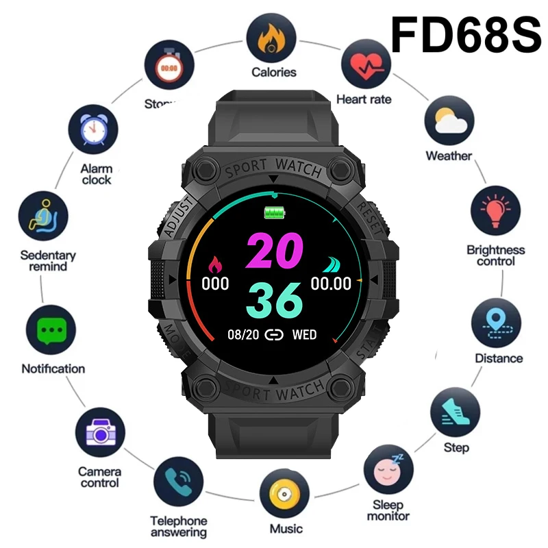 

2021 Multi-function Smart Watch Fashion Men Women Round Screen Sport Fitness Watchs For Apple Xiaomi Android Ios Smartwatch Hot