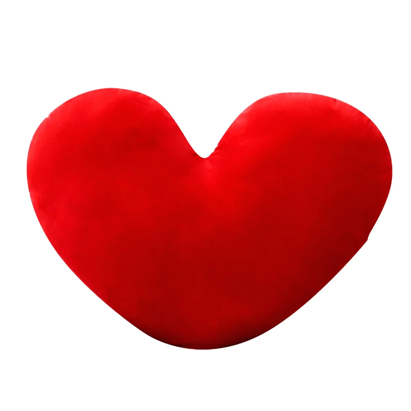 

47cmx40cm Soft Plush Heart Shape Throw Pillow Back Cushion Stuffed Toys For Kids Girls Wife Valentine's Gifts Home Sofa Decor