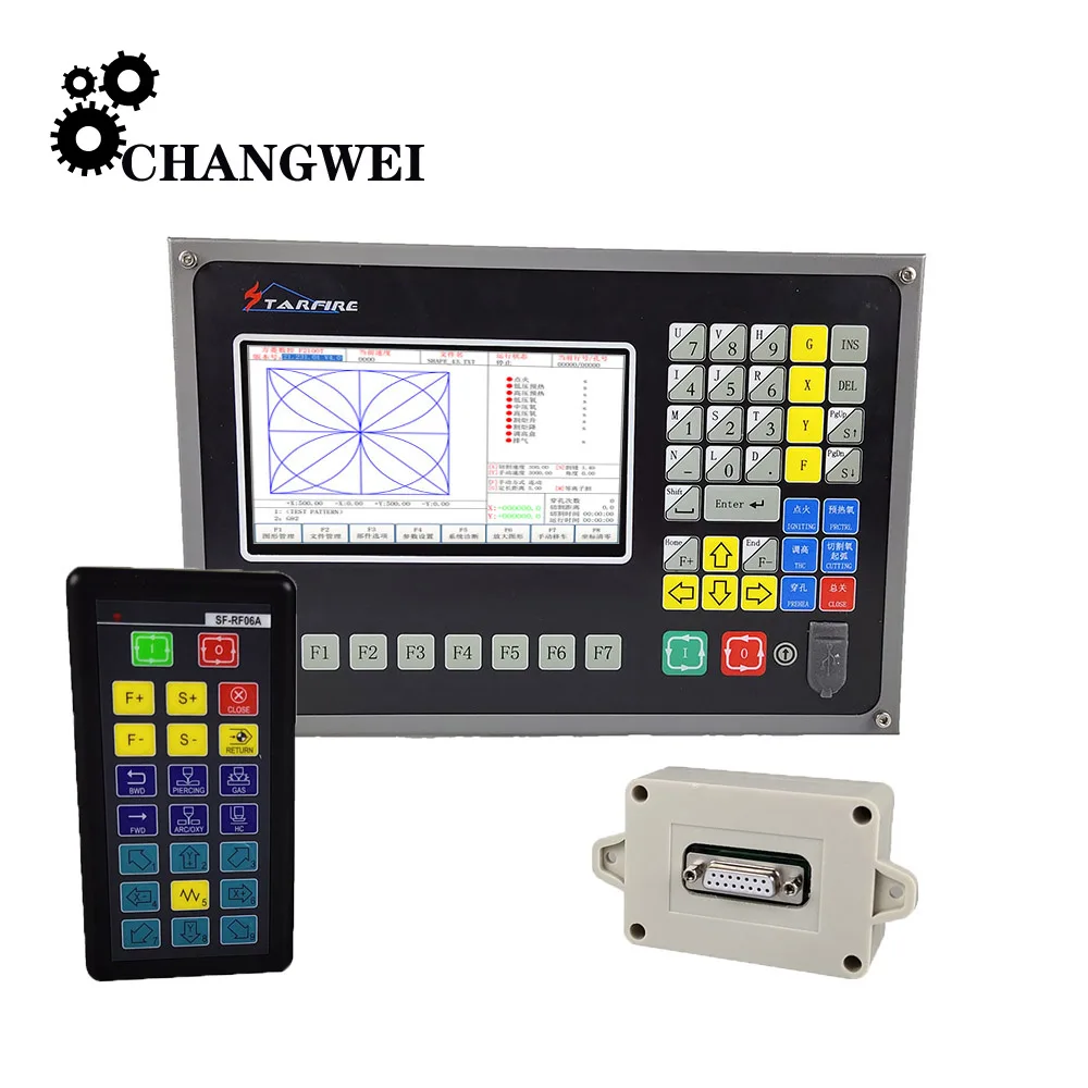 2 осевой Станок для резки с ЧПУ комплект плазменной пламени контроллер SF 2100C +