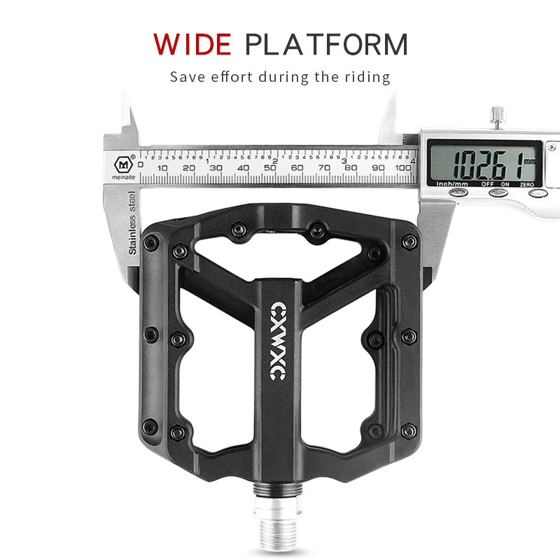 CXWXC 3 Sealed Bearings MTB Pedals Ultralight Cycling Bike Platform Pedal Bicycle Flat Non-slip Durable Road | Спорт и развлечения