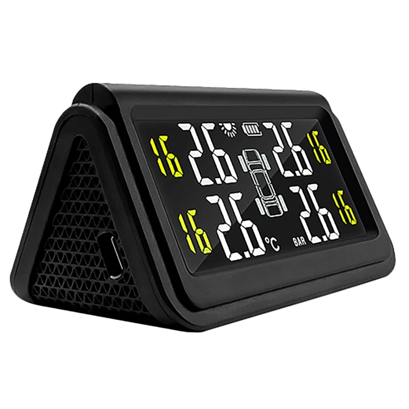 

Салона автомобиля системы контроля давления в шинах Система контроля давления в шинах на солнечных батареях Мощность зарядки цифровой ЖК-д...