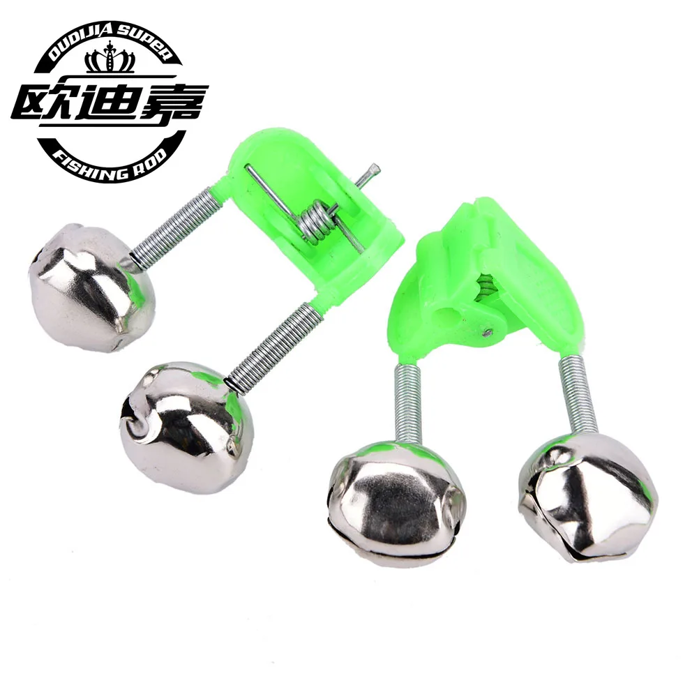 10pcs Bite Alarms Fishing Rod Bells Accessory Clamp Tip Clip Ring Green ABS Outdoor Metal | Спорт и развлечения