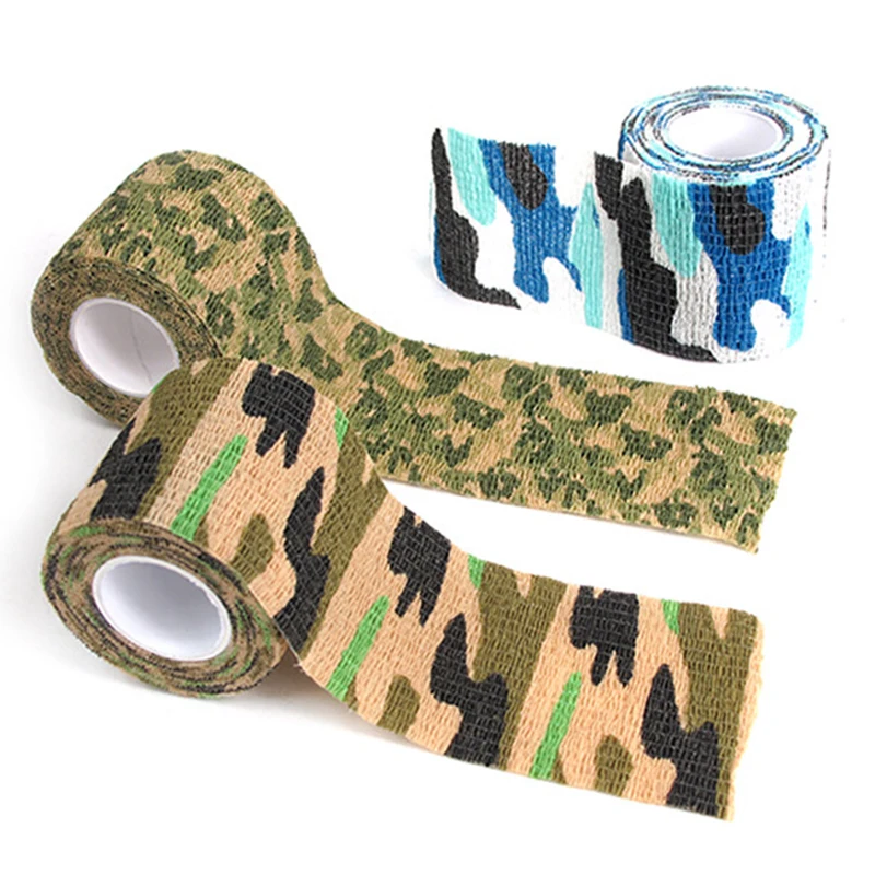 

5CM*4.5M Camping Camouflage Stealth Duct Tape Wrap Camouflage Universal Cycling Stickers Camouflage Camo Gun Hunting Waterproof