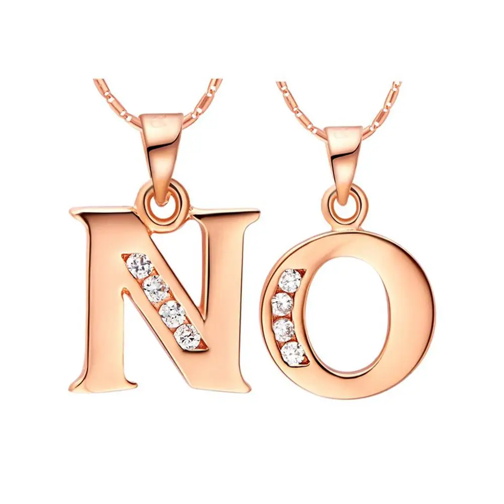 Модные английские буквы горный хрусталь кулон DIY ожерелье серьги украшения