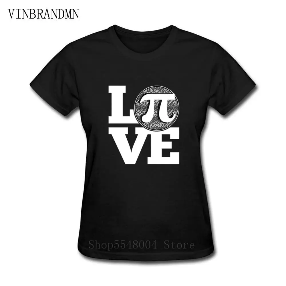 Женская футболка с коротким рукавом Pi Math Повседневная 3D-принтом Geek Style Number