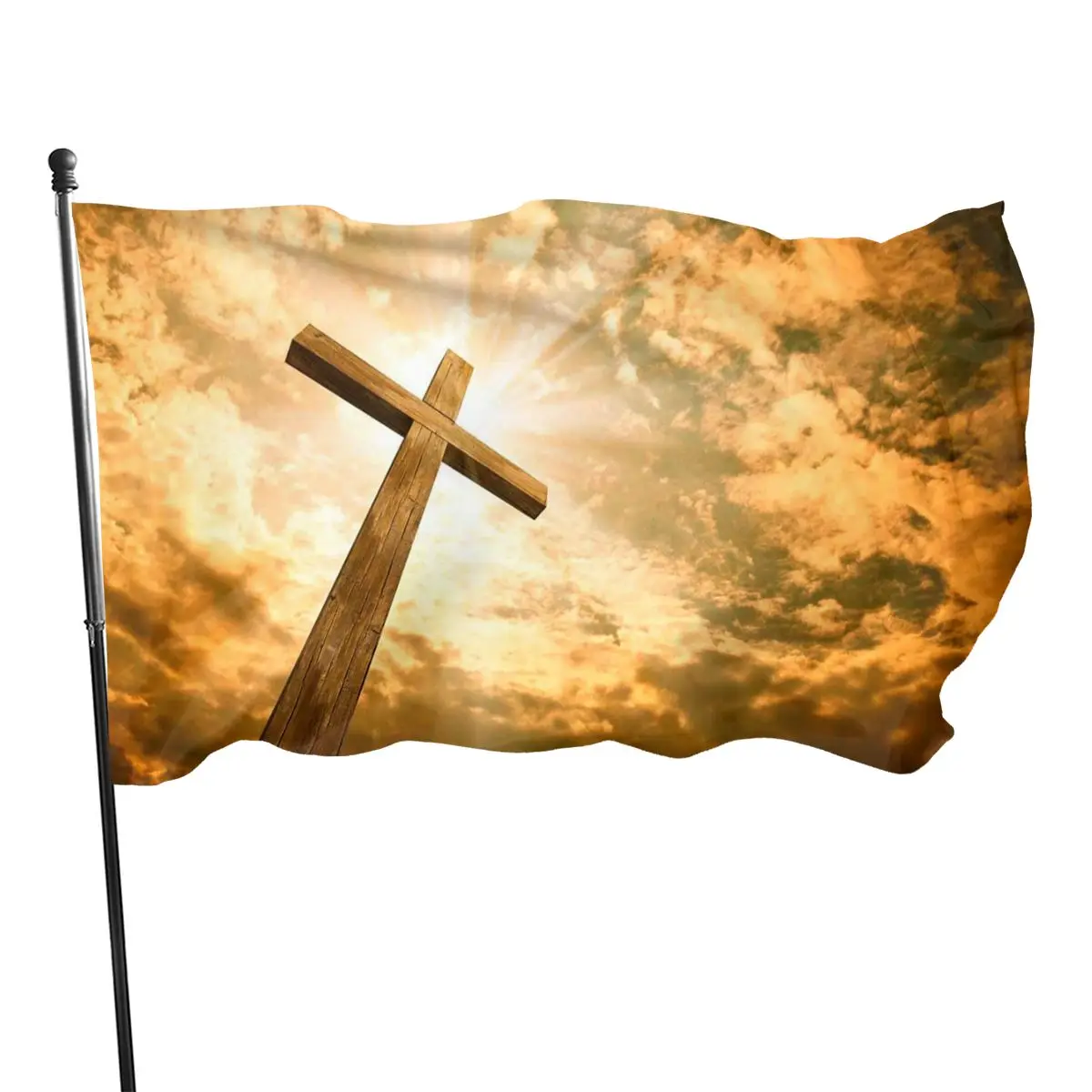 Decoration flag of Jesus cross faith 90x150cm | Flags