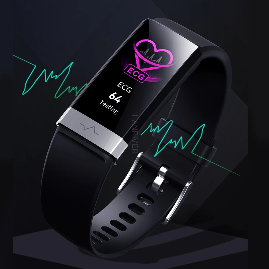 Браслет для измерения кровяного давления браслет с пульсометром ЭКГ ППГ HRV
