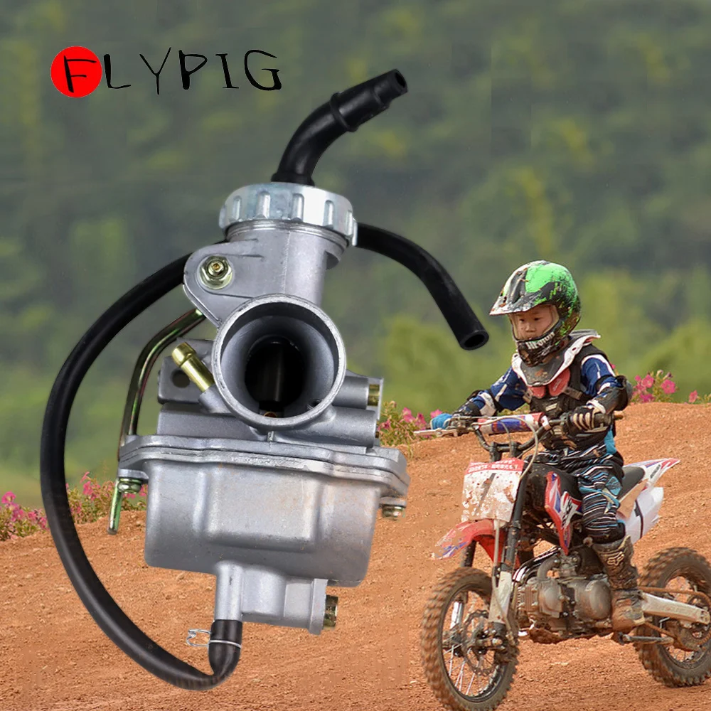 FLYPIG PZ20 Carburetor for 50cc 70cc 90cc 110cc 125cc 135 ATV Quad Go Kart Sunl Taotao Honda CRF50F XL75 CRF80F XR50R | Автомобили и