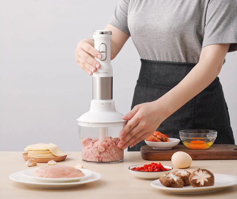 XIAOMI MIJIA QCOOKER CD-HB01 ручной блендер Электрический кухонный портативный кухонный комбайн миксер соковыжималка многофункциональная быстрая приготовление пищи