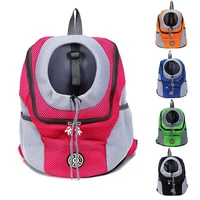breathable pet dog carrier bag double shoulder portable travel carrier handbag backpack outdoor pet dog front bag mesh backpack