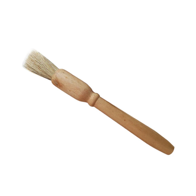 

1pc Coffee Brush Coffee Grinder Machine Cleaning Brush Wood Handle Natural Bristles Wood Dusting Brush Fashion Wood Coffeeware