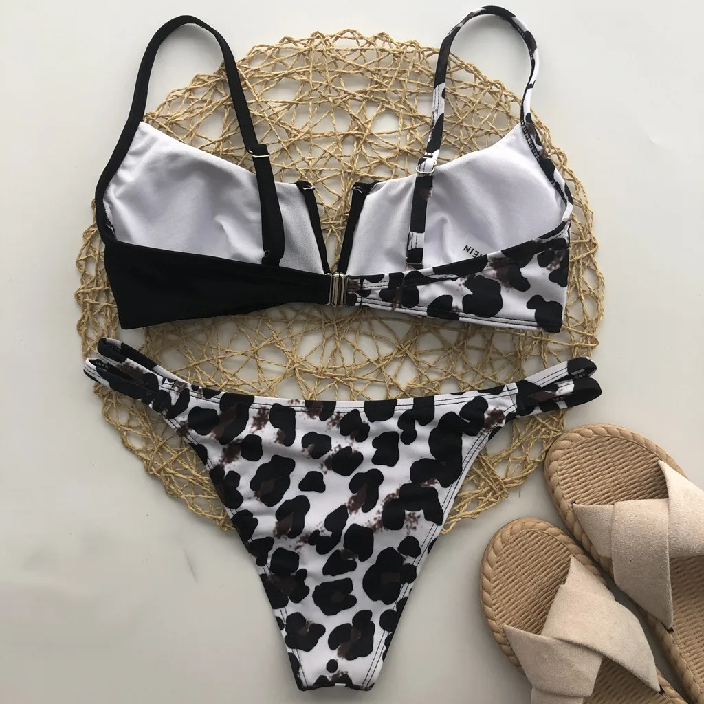 

Two-pieces Bikini set Bather Bathing Suit Swim Women Swimwear Beachwear Push up Two piece Bikini Swimsuit Bathing Suit #4