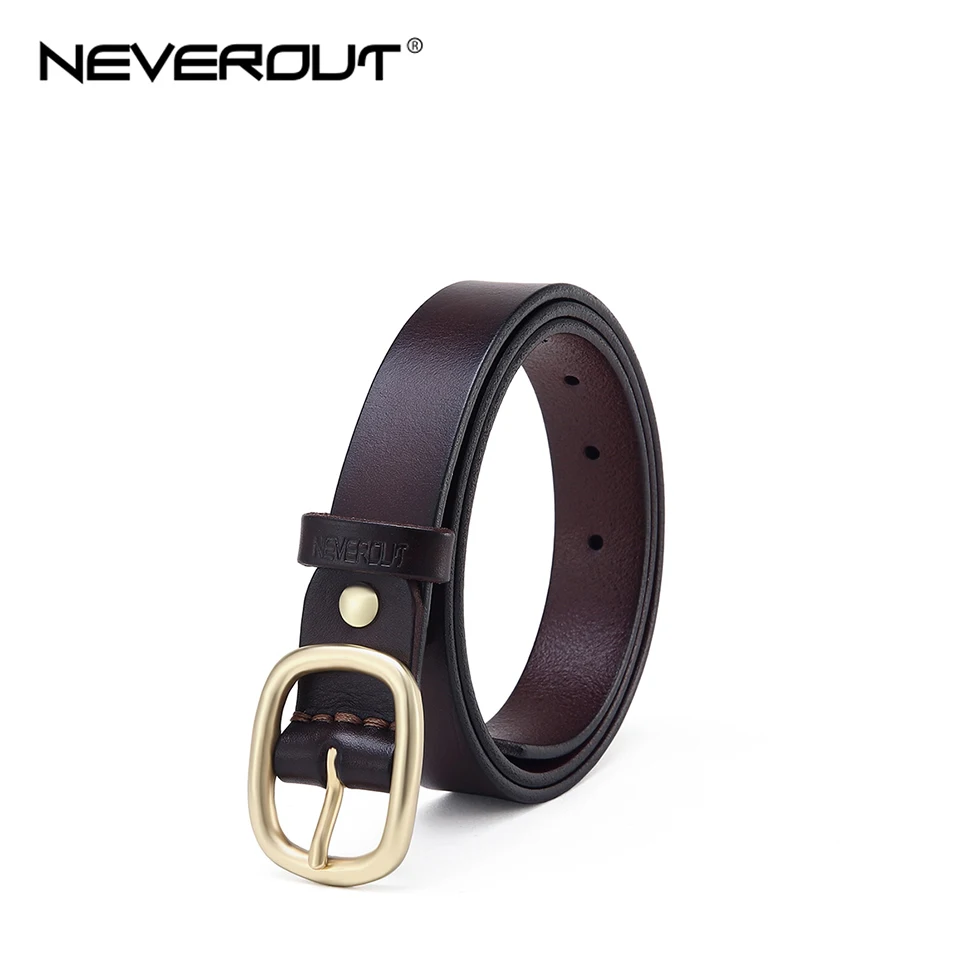 Винтажный тонкий Простой ремень NEVEROUT женские роскошные дизайнерские ремни
