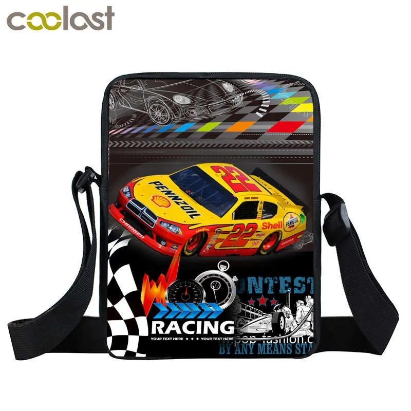 Cool Racing Car crossBag мини сумка мессенджер Студенческая маленькая на плечо для девочек