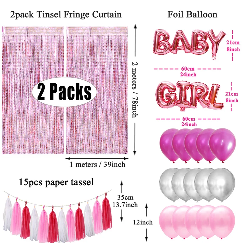 34 шт. набор прозрачных латексных воздушных шаров для детского душа украшения дня