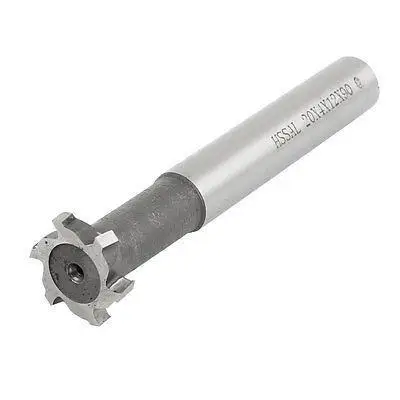 

1pc High Speed Steel HSS 6 Flute T Slot Cutter End Milling Cutter Tool 85mm Long