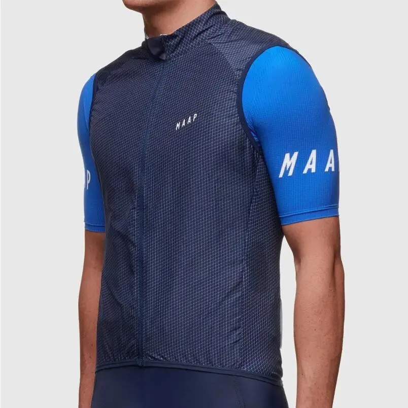 MAAP ветрозащитный жилет для мужчин велосипедная Джерси легкая дышащая сетчатая