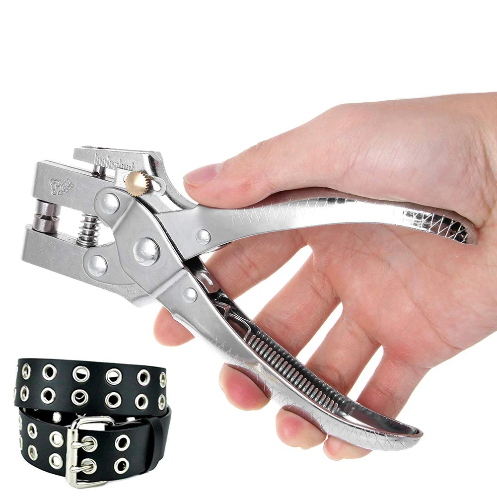 

2 in 1 Hole Setting Plier Cloth Eyelet Hole Punch Handheld Grommet Pliers Kit with 100PCS Eyelets Grommets Household Pincer