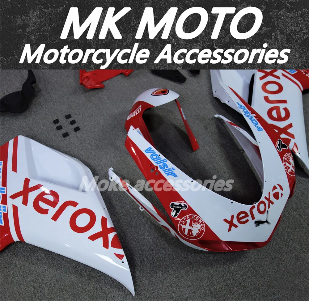 

Motorcycle Fairings Kit Fit For 848 1098 1198 2007-2012 Bodywork Set High Quality Abs Injection Xerox White Red