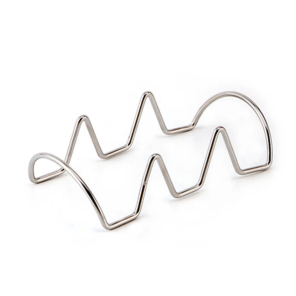 Портативный кухонный стеллаж из нержавеющей стали для хранения мини тако