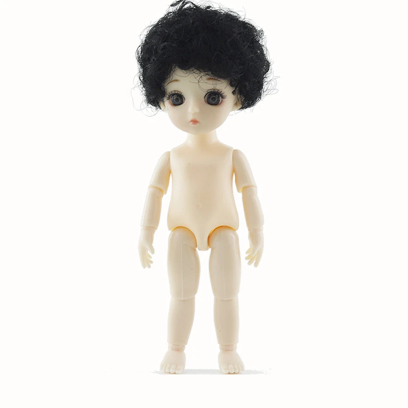 13 BJD SD кукла подвижная соединенная ребенок с 3D глазами кудри прямые волосы Голые